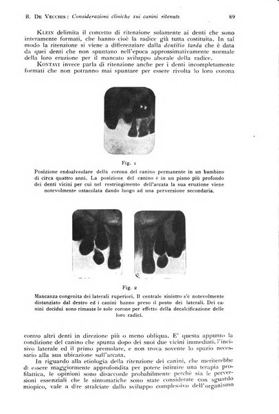 Annali di clinica odontoiatrica e dello Istituto superiore George Eastmann