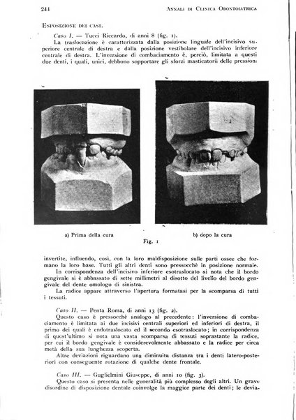 Annali di clinica odontoiatrica e dello Istituto superiore George Eastmann