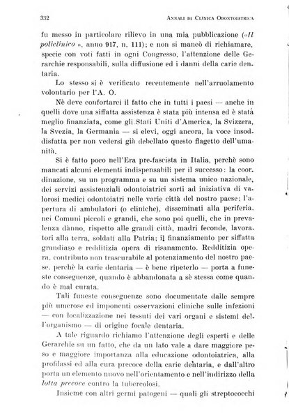 Annali di clinica odontoiatrica e dello Istituto superiore George Eastmann