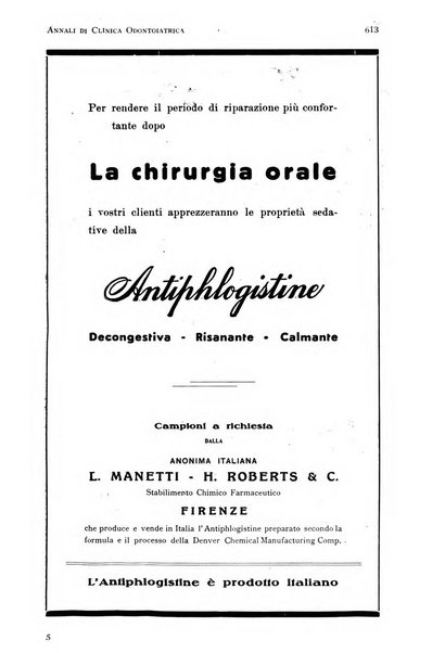 Annali di clinica odontoiatrica e dello Istituto superiore George Eastmann