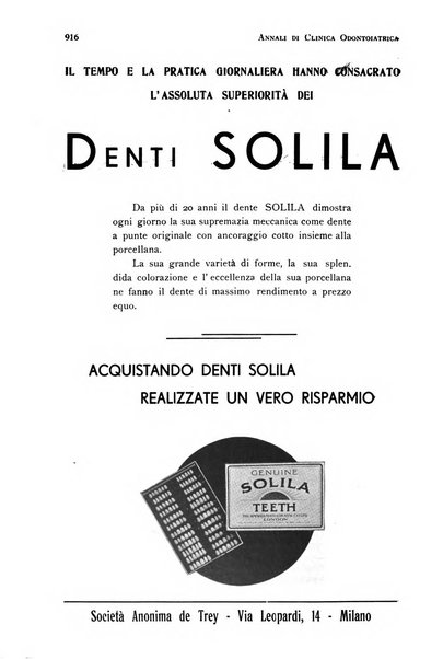 Annali di clinica odontoiatrica e dello Istituto superiore George Eastmann