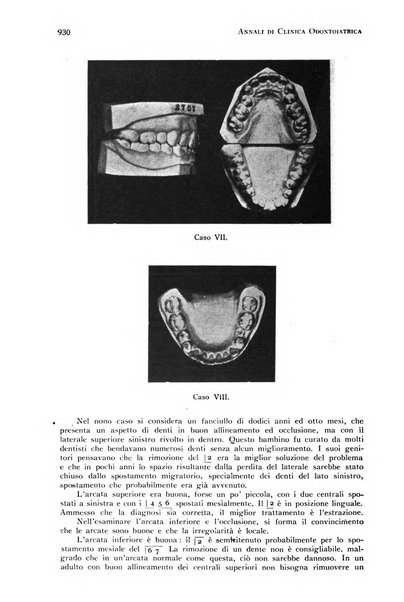 Annali di clinica odontoiatrica e dello Istituto superiore George Eastmann