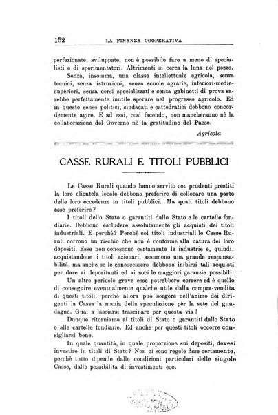 La finanza cooperativa rassegna mensile [della] Associazione nazionale fra Casse rurali, agrarie ed enti ausiliarii