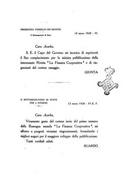 La finanza cooperativa rassegna mensile [della] Associazione nazionale fra Casse rurali, agrarie ed enti ausiliarii