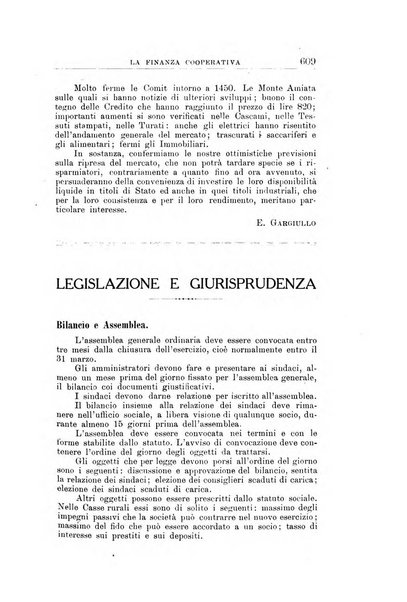 La finanza cooperativa rassegna mensile [della] Associazione nazionale fra Casse rurali, agrarie ed enti ausiliarii