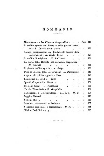 La finanza cooperativa rassegna mensile [della] Associazione nazionale fra Casse rurali, agrarie ed enti ausiliarii