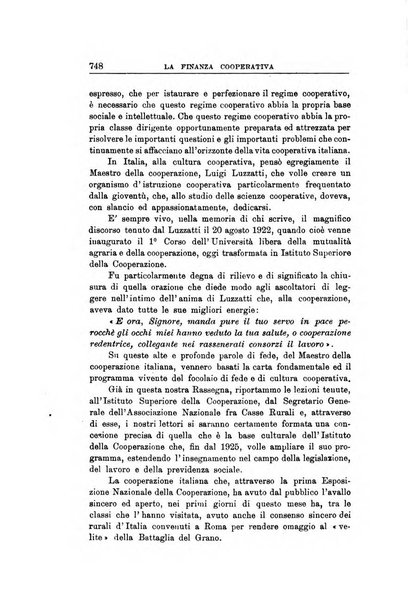 La finanza cooperativa rassegna mensile [della] Associazione nazionale fra Casse rurali, agrarie ed enti ausiliarii