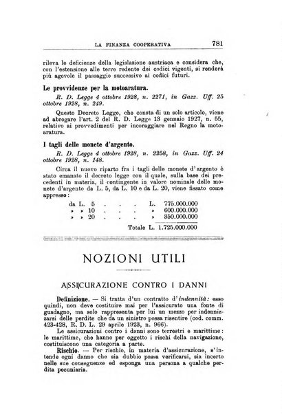 La finanza cooperativa rassegna mensile [della] Associazione nazionale fra Casse rurali, agrarie ed enti ausiliarii