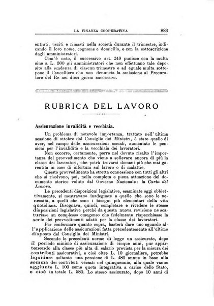 La finanza cooperativa rassegna mensile [della] Associazione nazionale fra Casse rurali, agrarie ed enti ausiliarii