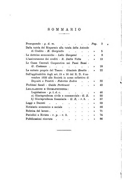 La finanza cooperativa rassegna mensile [della] Associazione nazionale fra Casse rurali, agrarie ed enti ausiliarii