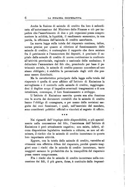 La finanza cooperativa rassegna mensile [della] Associazione nazionale fra Casse rurali, agrarie ed enti ausiliarii