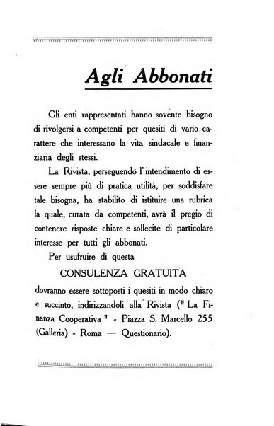 La finanza cooperativa rassegna mensile [della] Associazione nazionale fra Casse rurali, agrarie ed enti ausiliarii