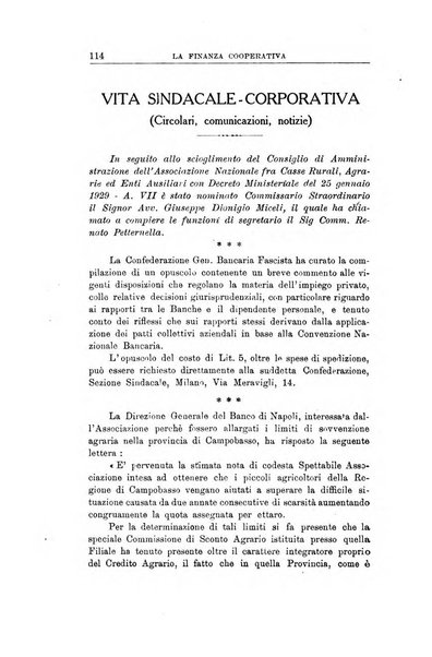 La finanza cooperativa rassegna mensile [della] Associazione nazionale fra Casse rurali, agrarie ed enti ausiliarii