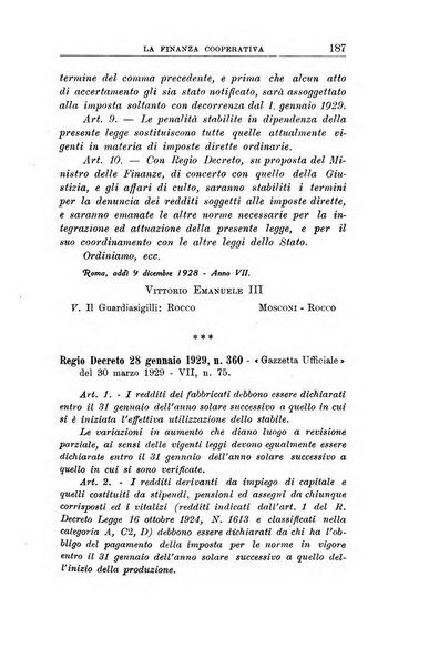 La finanza cooperativa rassegna mensile [della] Associazione nazionale fra Casse rurali, agrarie ed enti ausiliarii