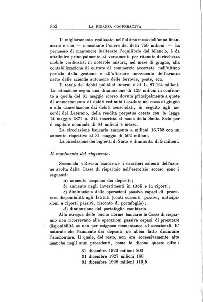 La finanza cooperativa rassegna mensile [della] Associazione nazionale fra Casse rurali, agrarie ed enti ausiliarii