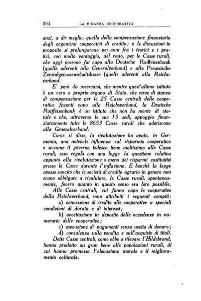 La finanza cooperativa rassegna mensile [della] Associazione nazionale fra Casse rurali, agrarie ed enti ausiliarii