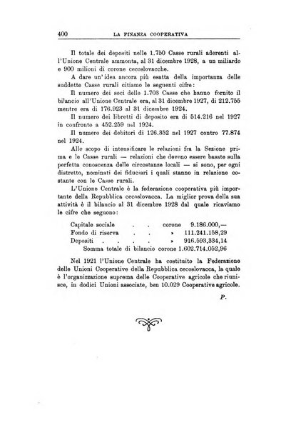 La finanza cooperativa rassegna mensile [della] Associazione nazionale fra Casse rurali, agrarie ed enti ausiliarii