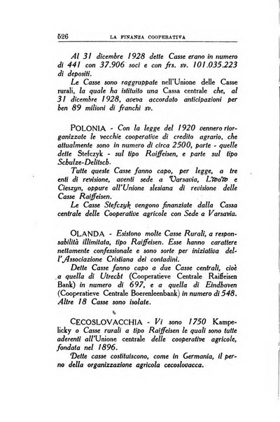 La finanza cooperativa rassegna mensile [della] Associazione nazionale fra Casse rurali, agrarie ed enti ausiliarii