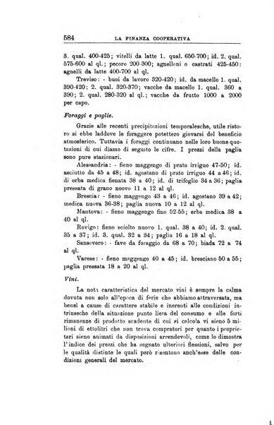 La finanza cooperativa rassegna mensile [della] Associazione nazionale fra Casse rurali, agrarie ed enti ausiliarii