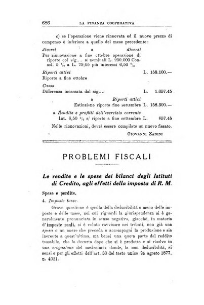 La finanza cooperativa rassegna mensile [della] Associazione nazionale fra Casse rurali, agrarie ed enti ausiliarii