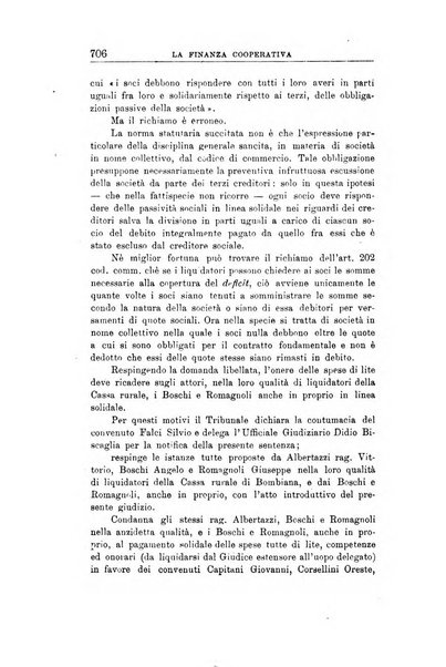 La finanza cooperativa rassegna mensile [della] Associazione nazionale fra Casse rurali, agrarie ed enti ausiliarii