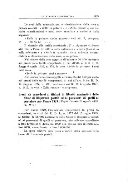 La finanza cooperativa rassegna mensile [della] Associazione nazionale fra Casse rurali, agrarie ed enti ausiliarii