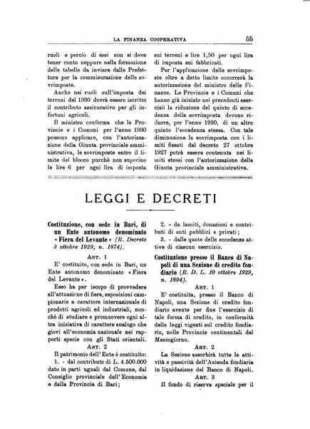 La finanza cooperativa rassegna mensile [della] Associazione nazionale fra Casse rurali, agrarie ed enti ausiliarii