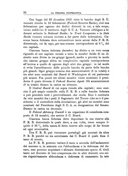 La finanza cooperativa rassegna mensile [della] Associazione nazionale fra Casse rurali, agrarie ed enti ausiliarii