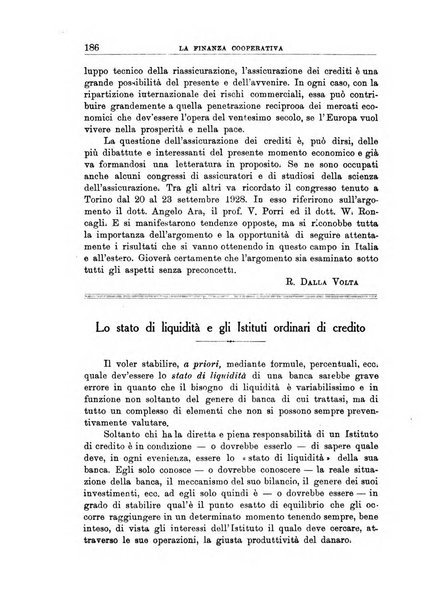 La finanza cooperativa rassegna mensile [della] Associazione nazionale fra Casse rurali, agrarie ed enti ausiliarii