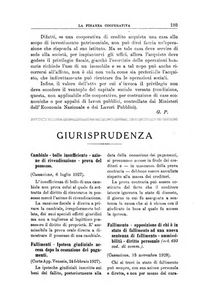 La finanza cooperativa rassegna mensile [della] Associazione nazionale fra Casse rurali, agrarie ed enti ausiliarii