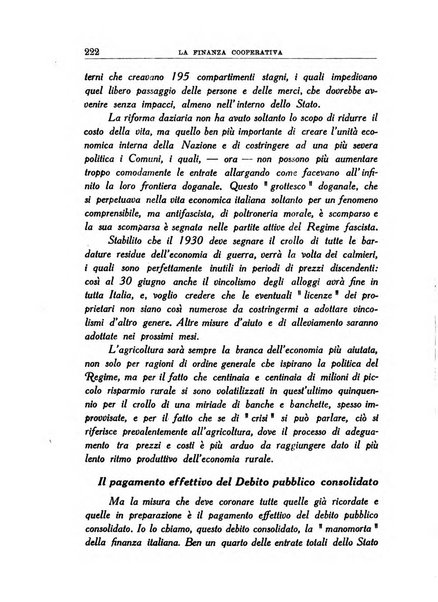 La finanza cooperativa rassegna mensile [della] Associazione nazionale fra Casse rurali, agrarie ed enti ausiliarii