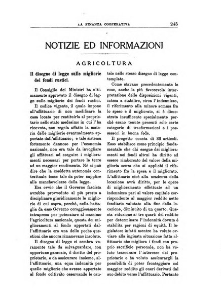 La finanza cooperativa rassegna mensile [della] Associazione nazionale fra Casse rurali, agrarie ed enti ausiliarii