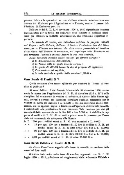 La finanza cooperativa rassegna mensile [della] Associazione nazionale fra Casse rurali, agrarie ed enti ausiliarii