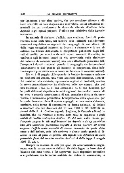 La finanza cooperativa rassegna mensile [della] Associazione nazionale fra Casse rurali, agrarie ed enti ausiliarii