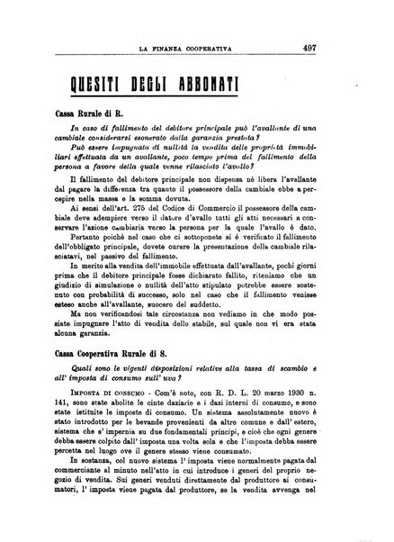 La finanza cooperativa rassegna mensile [della] Associazione nazionale fra Casse rurali, agrarie ed enti ausiliarii