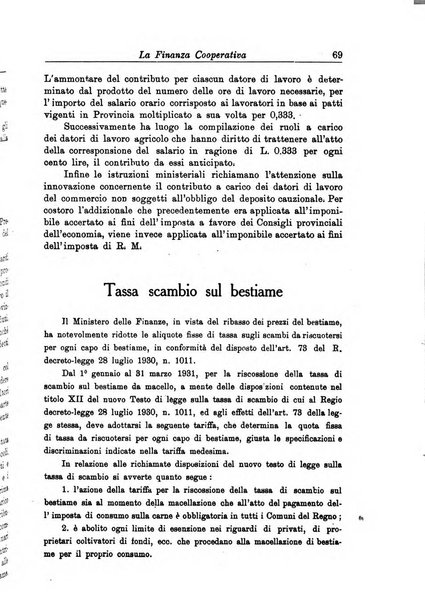 La finanza cooperativa rassegna mensile [della] Associazione nazionale fra Casse rurali, agrarie ed enti ausiliarii