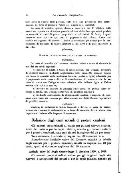 La finanza cooperativa rassegna mensile [della] Associazione nazionale fra Casse rurali, agrarie ed enti ausiliarii