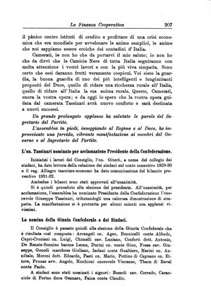 La finanza cooperativa rassegna mensile [della] Associazione nazionale fra Casse rurali, agrarie ed enti ausiliarii