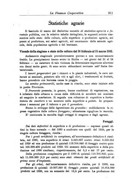 La finanza cooperativa rassegna mensile [della] Associazione nazionale fra Casse rurali, agrarie ed enti ausiliarii