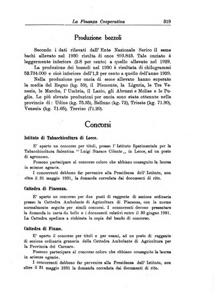 La finanza cooperativa rassegna mensile [della] Associazione nazionale fra Casse rurali, agrarie ed enti ausiliarii