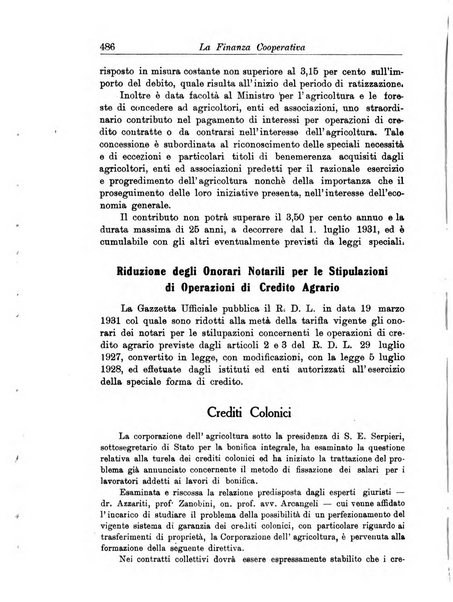 La finanza cooperativa rassegna mensile [della] Associazione nazionale fra Casse rurali, agrarie ed enti ausiliarii