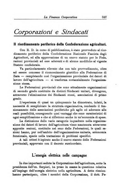 La finanza cooperativa rassegna mensile [della] Associazione nazionale fra Casse rurali, agrarie ed enti ausiliarii