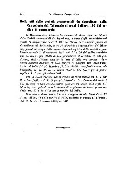 La finanza cooperativa rassegna mensile [della] Associazione nazionale fra Casse rurali, agrarie ed enti ausiliarii