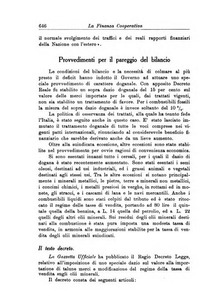 La finanza cooperativa rassegna mensile [della] Associazione nazionale fra Casse rurali, agrarie ed enti ausiliarii