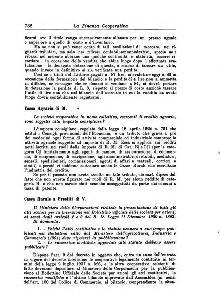 La finanza cooperativa rassegna mensile [della] Associazione nazionale fra Casse rurali, agrarie ed enti ausiliarii