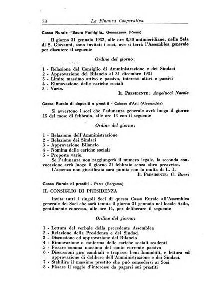 La finanza cooperativa rassegna mensile [della] Associazione nazionale fra Casse rurali, agrarie ed enti ausiliarii