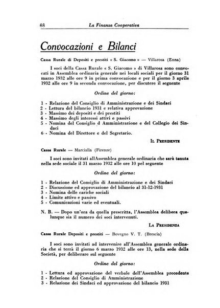 La finanza cooperativa rassegna mensile [della] Associazione nazionale fra Casse rurali, agrarie ed enti ausiliarii