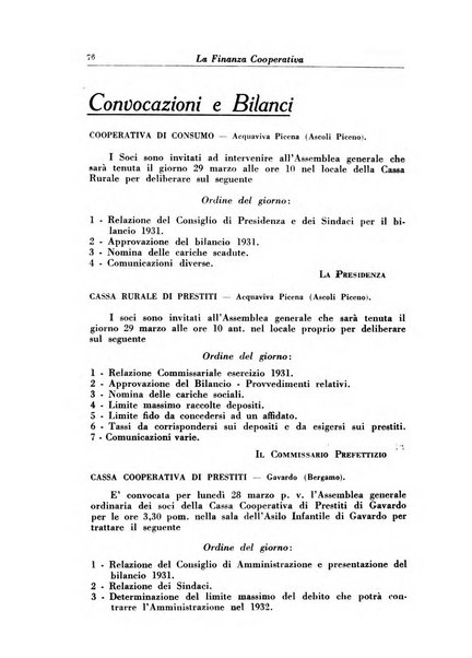 La finanza cooperativa rassegna mensile [della] Associazione nazionale fra Casse rurali, agrarie ed enti ausiliarii