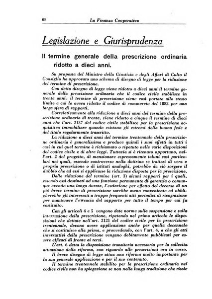 La finanza cooperativa rassegna mensile [della] Associazione nazionale fra Casse rurali, agrarie ed enti ausiliarii