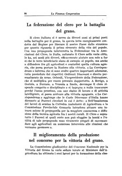 La finanza cooperativa rassegna mensile [della] Associazione nazionale fra Casse rurali, agrarie ed enti ausiliarii